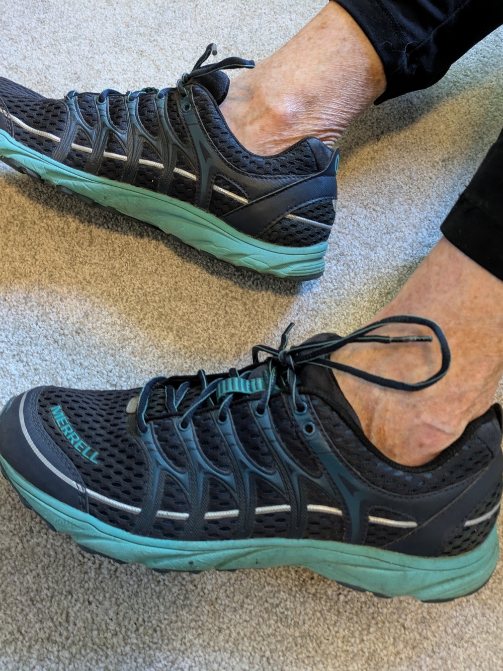 Merrell Navy & Teal Trail Running Sneakers